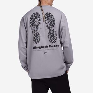 NWT Nike Max90 City Long Sleeve Tee Loose Fit Men’s XXL Purplish Gray